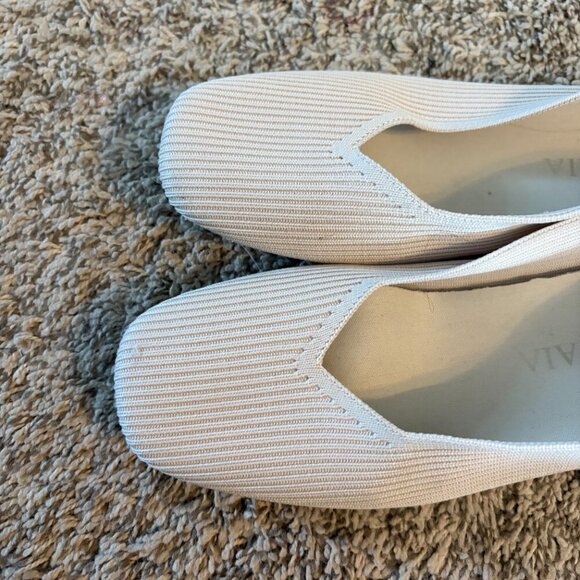 Vivaia cream Margot knit flats - Picture 3 of 7